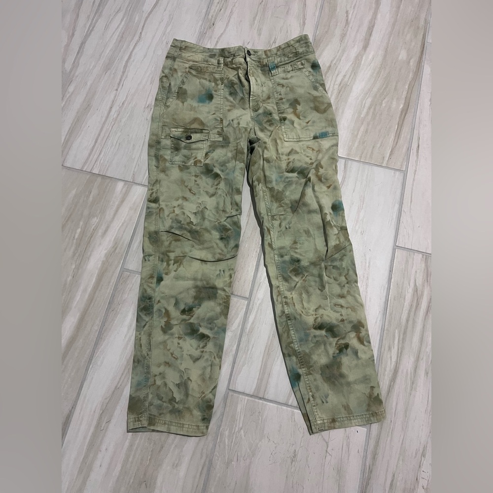 Anthropologie Green Tie-Dye Pants size 29 P - Picture 12 of 13